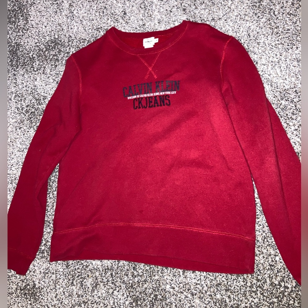 Calvin Klein Red Crewneck Size M